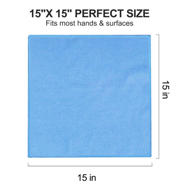 englotech microfiber cleaning cloth, 50 pack large size cleaning rags, cleaning towels free from streaks/lint/scratch for cars 37cm x 37cm