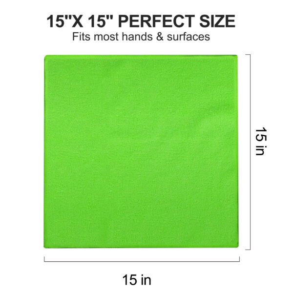 englotech microfiber cleaning cloth, 50 pack large size cleaning rags, cleaning towels free from streaks/lint/scratch for cars 37cm x 37cm