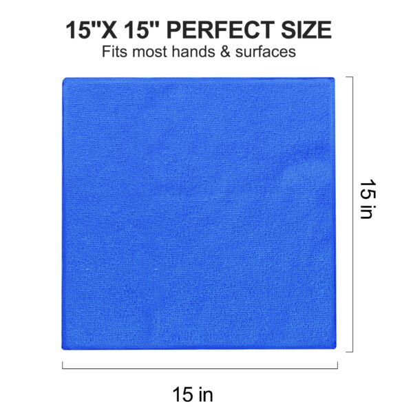 englotech microfiber cleaning cloth, 50 pack large size cleaning rags, cleaning towels free from streaks/lint/scratch for cars 37cm x 37cm