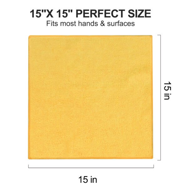 englotech microfiber cleaning cloth, 50 pack large size cleaning rags, cleaning towels free from streaks/lint/scratch for cars 37cm x 37cm