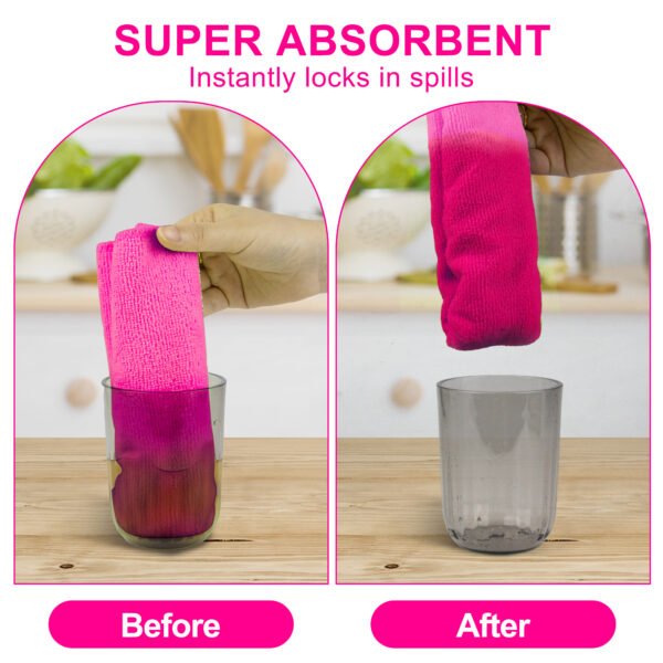 englotech microfiber cleaning cloth, 50 pack large size cleaning rags, cleaning towels free from streaks/lint/scratch for cars 37cm x 37cm