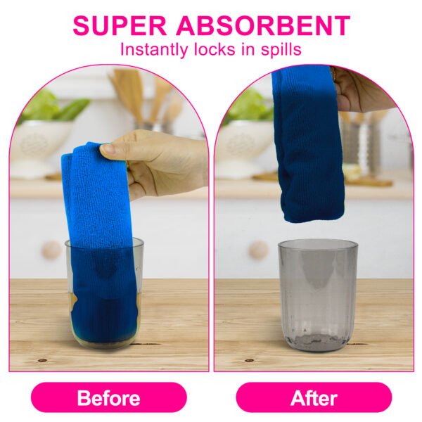 englotech microfiber cleaning cloth, 50 pack large size cleaning rags, cleaning towels free from streaks/lint/scratch for cars 37cm x 37cm