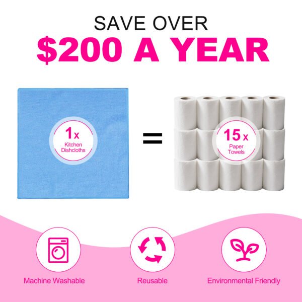 englotech microfiber cleaning cloth, 50 pack large size cleaning rags, cleaning towels free from streaks/lint/scratch for cars 37cm x 37cm