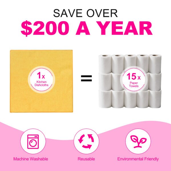 englotech microfiber cleaning cloth, 50 pack large size cleaning rags, cleaning towels free from streaks/lint/scratch for cars 37cm x 37cm