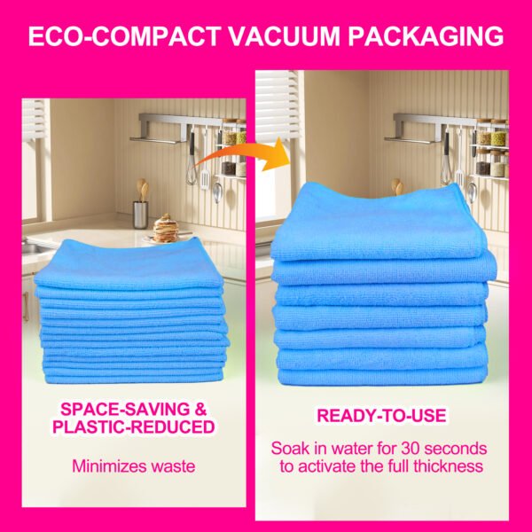 englotech microfiber cleaning cloth, 50 pack large size cleaning rags, cleaning towels free from streaks/lint/scratch for cars 37cm x 37cm