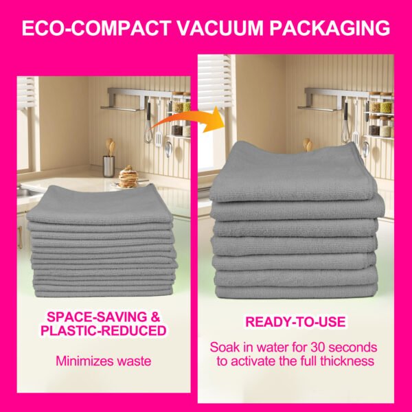 englotech microfiber cleaning cloth, 50 pack large size cleaning rags, cleaning towels free from streaks/lint/scratch for cars 37cm x 37cm