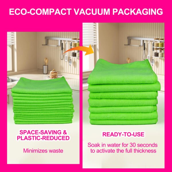 englotech microfiber cleaning cloth, 50 pack large size cleaning rags, cleaning towels free from streaks/lint/scratch for cars 37cm x 37cm