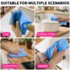 englotech microfiber cleaning cloth, 50 pack large size cleaning rags, cleaning towels free from streaks/lint/scratch for cars 37cm x 37cm