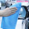 englotech microfiber cleaning cloth, 50 pack large size cleaning rags, cleaning towels free from streaks/lint/scratch for cars 37cm x 37cm
