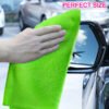 englotech microfiber cleaning cloth, 50 pack large size cleaning rags, cleaning towels free from streaks/lint/scratch for cars 37cm x 37cm