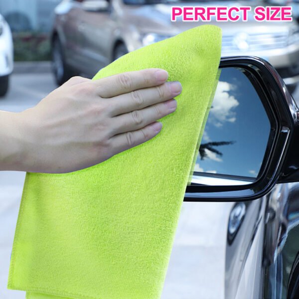 englotech microfiber cleaning cloth, 50 pack large size cleaning rags, cleaning towels free from streaks/lint/scratch for cars 37cm x 37cm