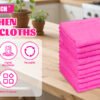 englotech microfiber cleaning cloth, 50 pack large size cleaning rags, cleaning towels free from streaks/lint/scratch for cars 37cm x 37cm