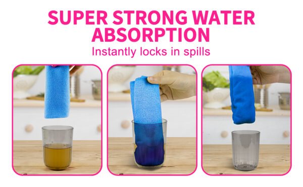 englotech microfiber cleaning cloth, 50 pack large size cleaning rags, cleaning towels free from streaks/lint/scratch for cars 37cm x 37cm