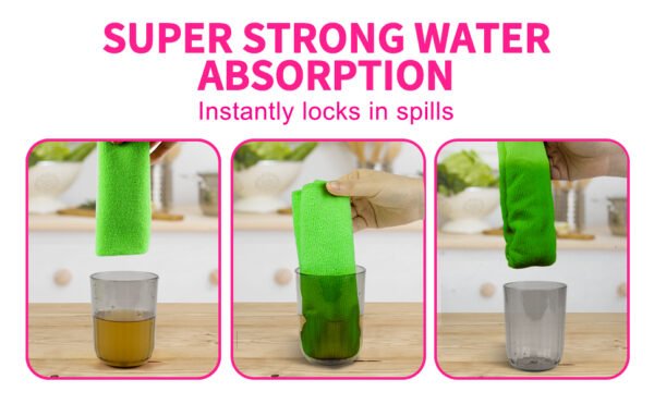 englotech microfiber cleaning cloth, 50 pack large size cleaning rags, cleaning towels free from streaks/lint/scratch for cars 37cm x 37cm