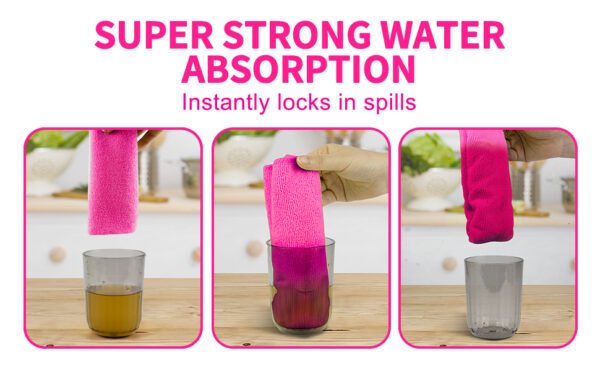 englotech microfiber cleaning cloth, 50 pack large size cleaning rags, cleaning towels free from streaks/lint/scratch for cars 37cm x 37cm