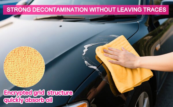 englotech microfiber cleaning cloth, 50 pack large size cleaning rags, cleaning towels free from streaks/lint/scratch for cars 37cm x 37cm