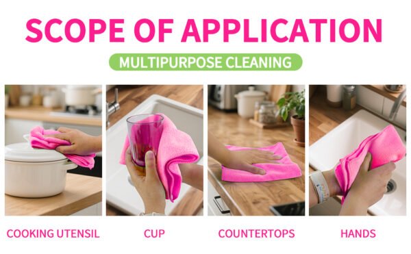 englotech microfiber cleaning cloth, 50 pack large size cleaning rags, cleaning towels free from streaks/lint/scratch for cars 37cm x 37cm