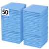 englotech microfiber cleaning cloth, 50 pack large size cleaning rags, cleaning towels free from streaks/lint/scratch for cars 37cm x 37cm