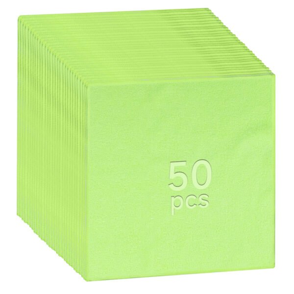 englotech microfiber cleaning cloth, 50 pack large size cleaning rags, cleaning towels free from streaks/lint/scratch for cars 37cm x 37cm