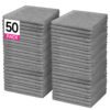 englotech microfiber cleaning cloth, 50 pack large size cleaning rags, cleaning towels free from streaks/lint/scratch for cars 37cm x 37cm