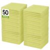 englotech microfiber cleaning cloth, 50 pack large size cleaning rags, cleaning towels free from streaks/lint/scratch for cars 37cm x 37cm