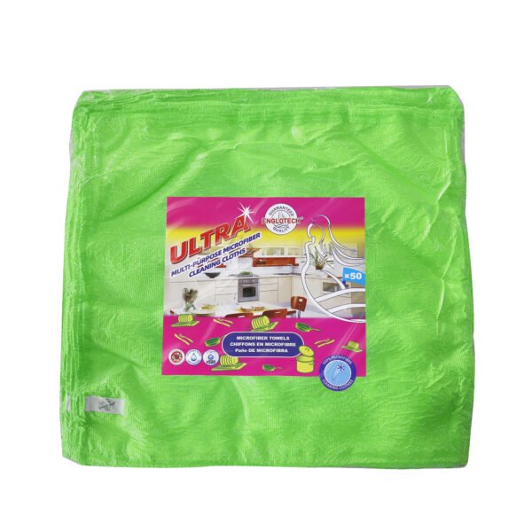 englotech microfiber cleaning cloth, 50 pack large size cleaning rags, cleaning towels free from streaks/lint/scratch for cars 37cm x 37cm
