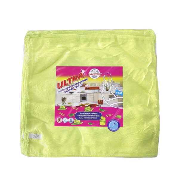 englotech microfiber cleaning cloth, 50 pack large size cleaning rags, cleaning towels free from streaks/lint/scratch for cars 37cm x 37cm