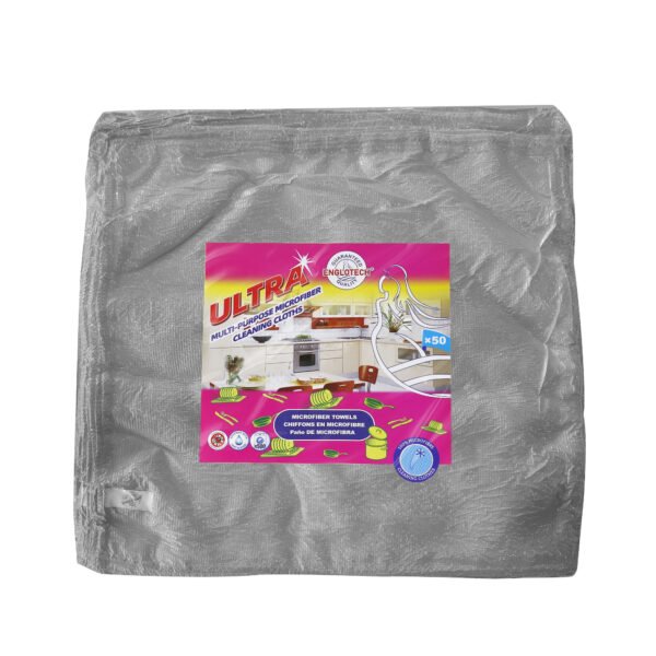 englotech microfiber cleaning cloth, 50 pack large size cleaning rags, cleaning towels free from streaks/lint/scratch for cars 37cm x 37cm
