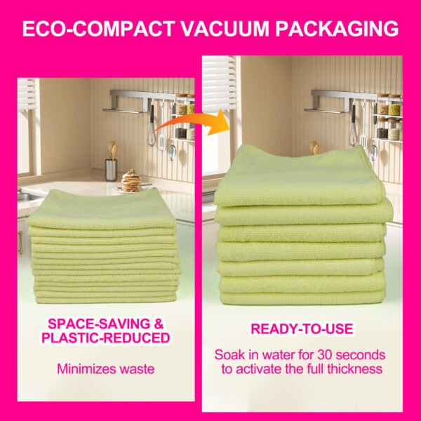 englotech microfiber cleaning cloth, 50 pack large size cleaning rags, cleaning towels free from streaks/lint/scratch for cars 37cm x 37cm